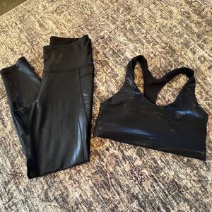Old navy Powershine Leggings and Sports Bra Set